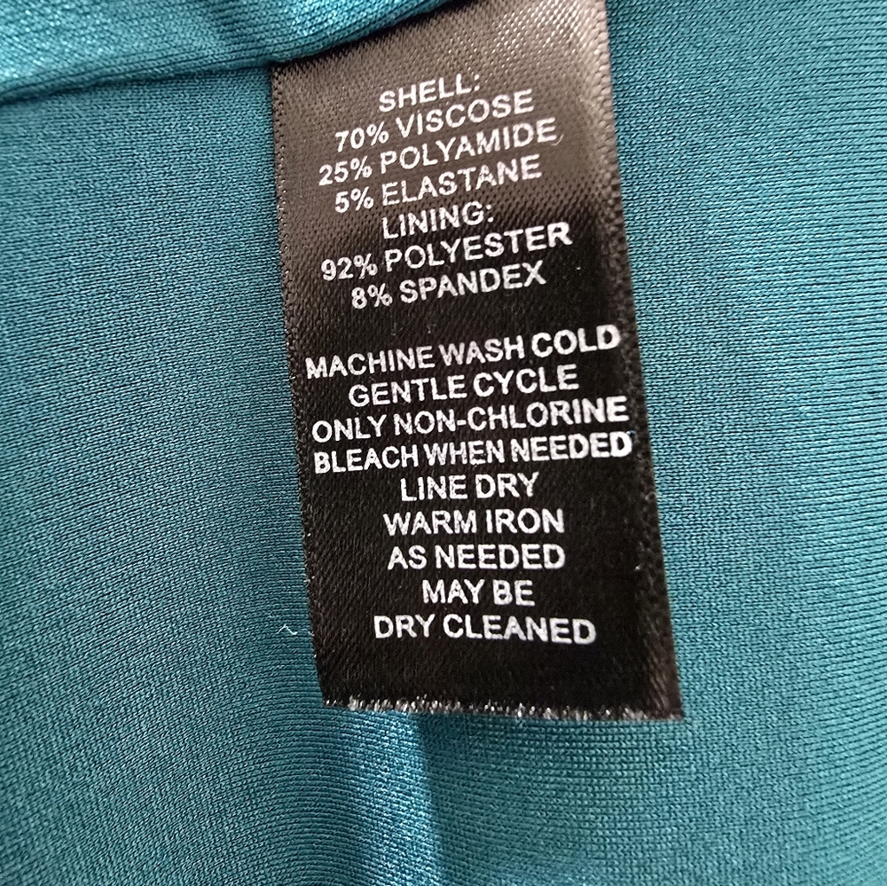 WHBM Teal Pintuck Fit-and-Flare Mini Dress - Picture 10 of 10